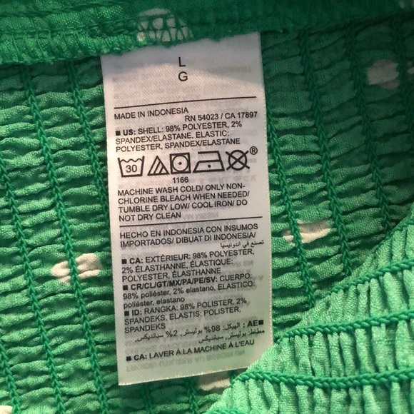 NWT Old Navy tie shoulder polka dot crop tank - Picture 7 of 7